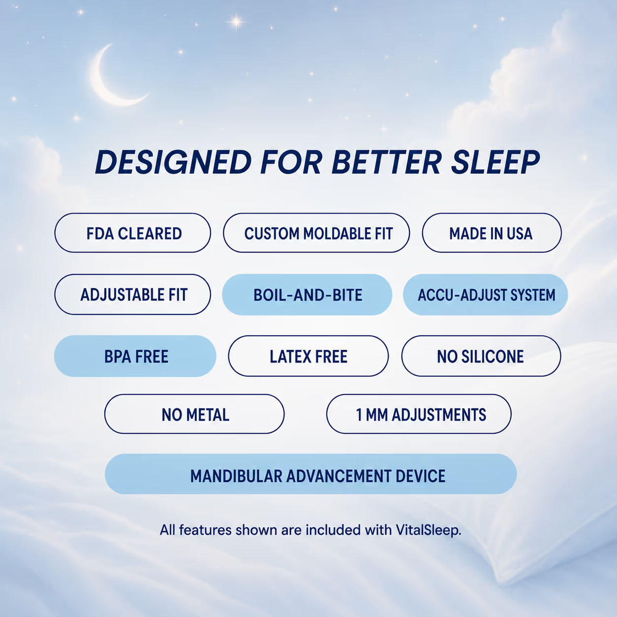 VitalSleep Adjustable Anti-Snoring Mouthpiece